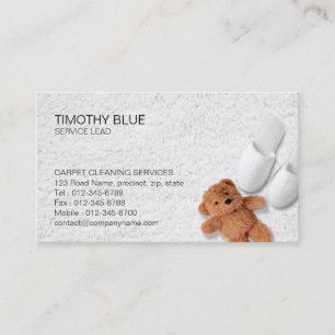 Tarjeta De Visita Servicio de Limpieza de Alfombras