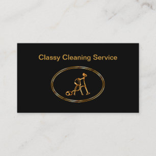 Tarjeta De Visita Servicio de limpieza de casas de clase