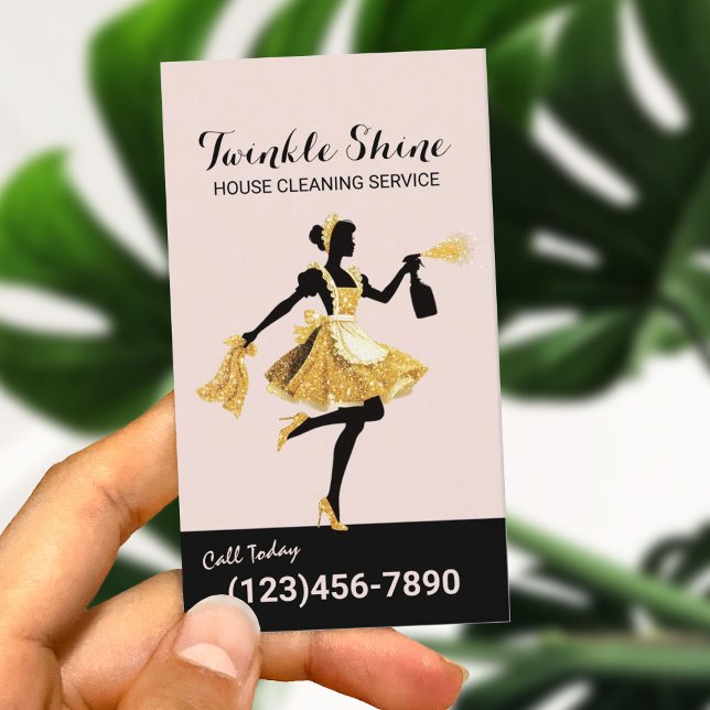 Tarjeta De Visita Servicio de limpieza de casas doncella de oro Rubo (Subido por el creador)