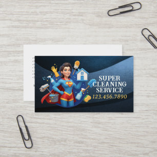 Tarjeta De Visita Servicio de limpieza de casas modernas ama de llav