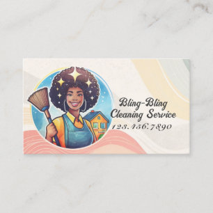Tarjeta De Visita Servicio de limpieza de casas modernas ama de llav