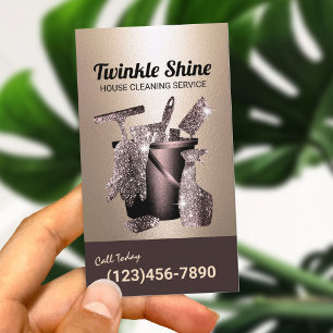 Tarjeta De Visita Servicio de limpieza de casas modernas Limpieza de