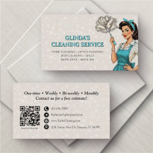 Servicio de limpieza de criadas retro vintage
