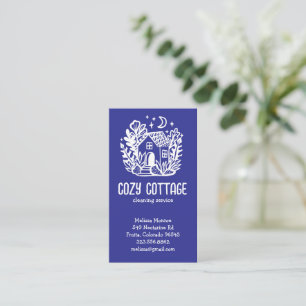 Tarjeta De Visita Servicio de limpieza de la casa con el logotipo de