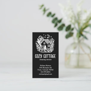 Tarjeta De Visita Servicio de limpieza de la casa con el logotipo de