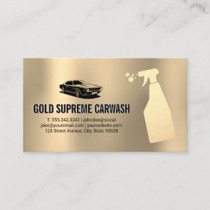 Tarjeta De Visita Servicio de limpieza de lavado de coches Fondo met