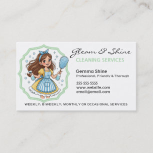 Tarjeta De Visita Servicio de limpieza de limpieza de limpieza de li