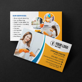 Tarjeta De Visita Servicio de limpieza de oficina para el hogar Ama 