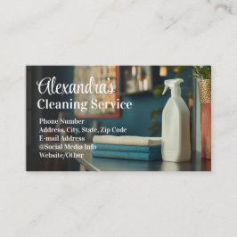 Tarjeta De Visita Servicio de limpieza de oficinas comerciales