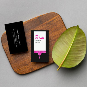 Tarjeta De Visita Servicio de limpieza de ventanas minimalista moder