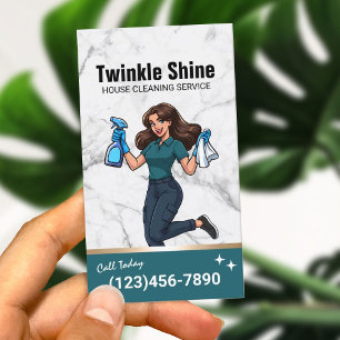 Tarjeta De Visita Servicio de limpieza de viviendas Servicio de limp