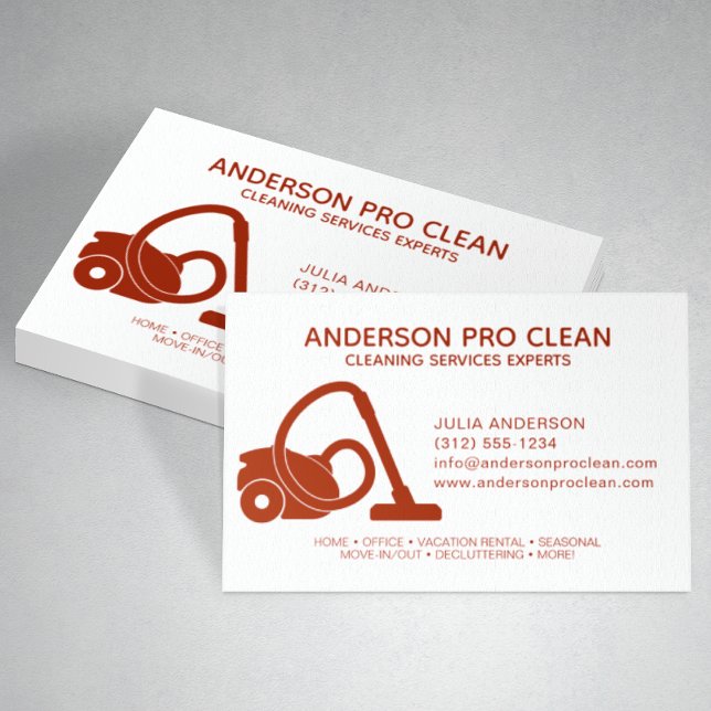 Tarjeta De Visita Servicio de limpieza del hogar y Office Pro Crimso (Subido por el creador)