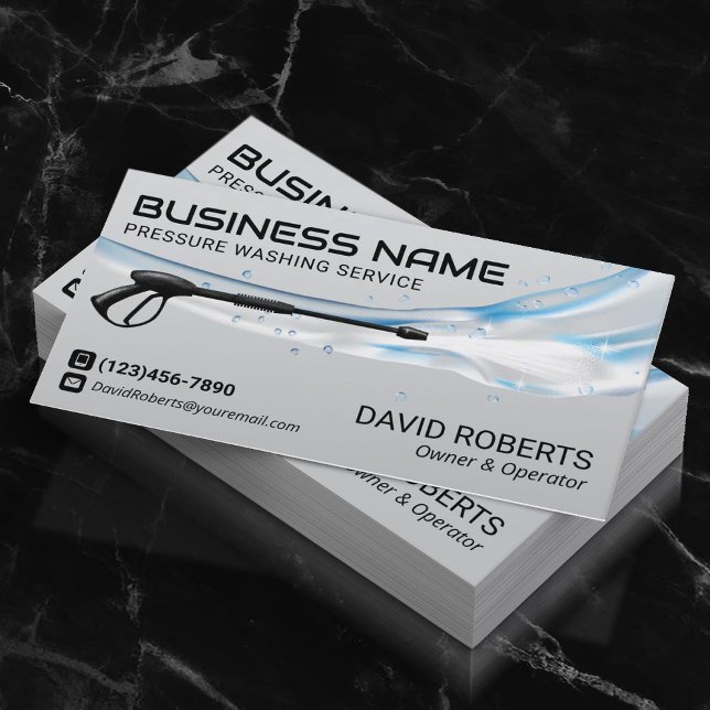 Tarjeta De Visita Servicio de limpieza del lavaparabrisas del lavapa (Subido por el creador)