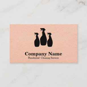 Tarjeta De Visita Servicio de limpieza elegante personalizado