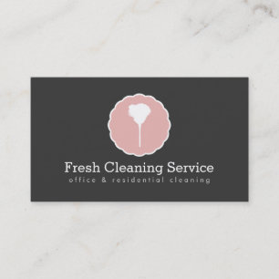 Tarjeta De Visita Servicio de limpieza, Housekeeper Vintage Style II