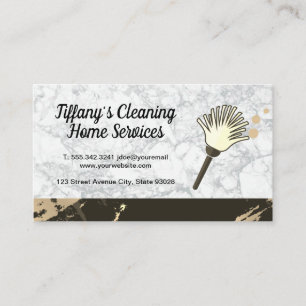 Tarjeta De Visita Servicio de limpieza   Maid   Duster