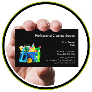 Tarjeta De Visita Servicio de limpieza profesional