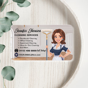 Tarjeta De Visita Servicio de limpieza profesional de casas