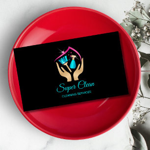 Tarjeta De Visita Servicio de limpieza profesional de casas