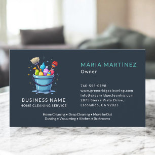Tarjeta De Visita Servicio de limpieza profesional de hogar