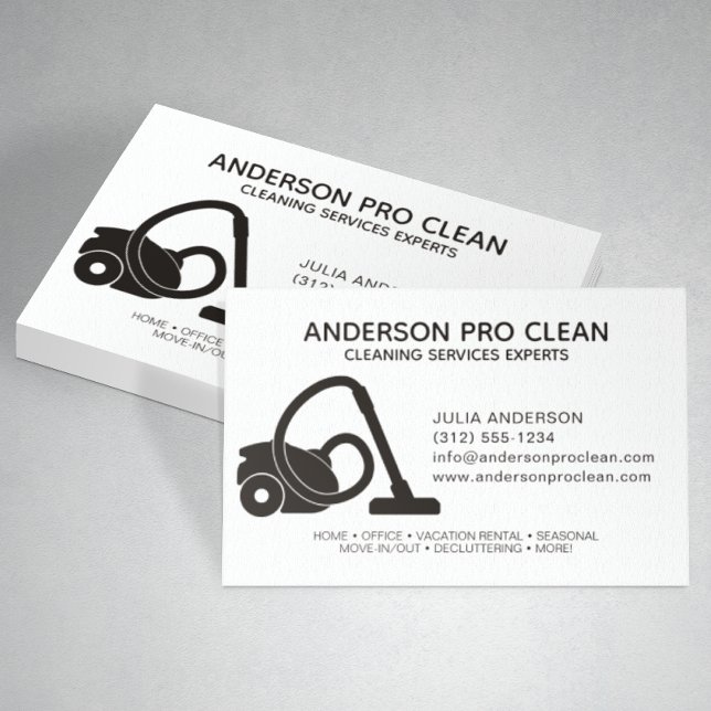 Tarjeta De Visita Servicio de limpieza profesional de Hogar y Office (Subido por el creador)