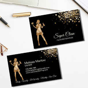 Tarjeta De Visita Servicio de limpieza profesional de la casa