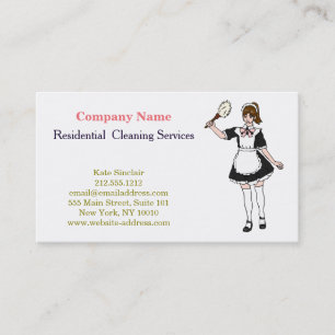 Tarjeta De Visita Servicio de limpieza profesional moderno