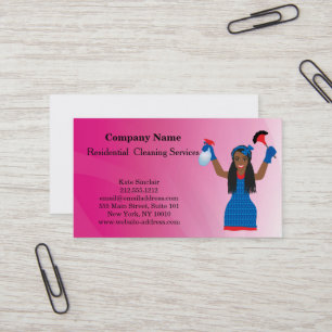 Tarjeta De Visita Servicio de limpieza profesional moderno