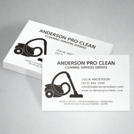 Tarjeta De Visita Servicio de limpieza profesional para el hogar y l