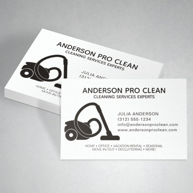 Tarjeta De Visita Servicio de limpieza profesional para el hogar y l (Subido por el creador)