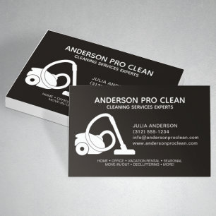 Tarjeta De Visita Servicio de limpieza profesional para el hogar y l