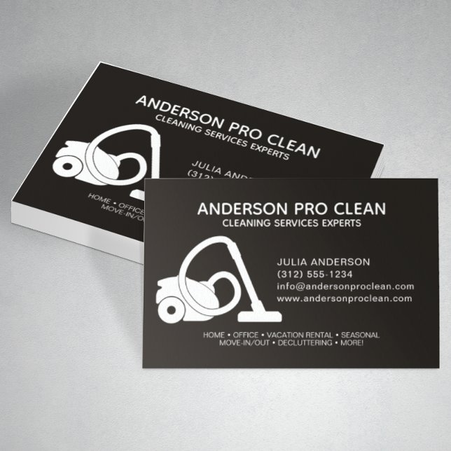 Tarjeta De Visita Servicio de limpieza profesional para el hogar y l (Subido por el creador)