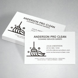 Tarjeta De Visita Servicio de limpieza profesional para el hogar y l