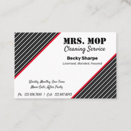 Tarjeta De Visita Servicio de limpieza, Servicio de doncella, etc.