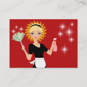 Tarjeta De Visita Servicio de limpieza - SRF