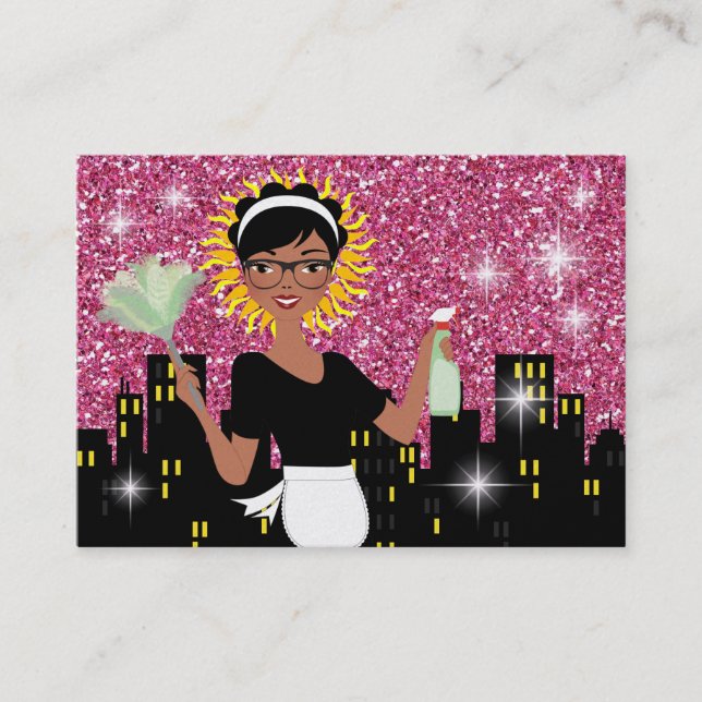 Tarjeta De Visita Servicio de limpieza - SRF (Anverso)