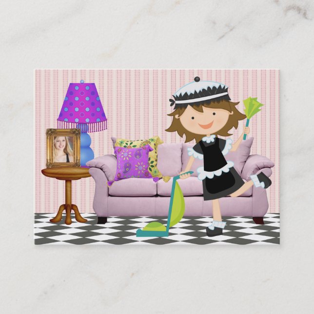 Tarjeta De Visita Servicio de limpieza - SRF (Anverso)