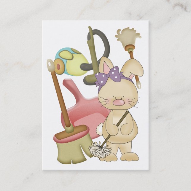 Tarjeta De Visita Servicio de limpieza - SRF (Anverso)