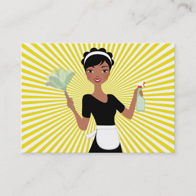 Tarjeta De Visita Servicio de limpieza - SRF (Anverso)