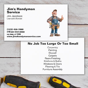 Tarjeta De Visita Servicio de Mano de Obra
