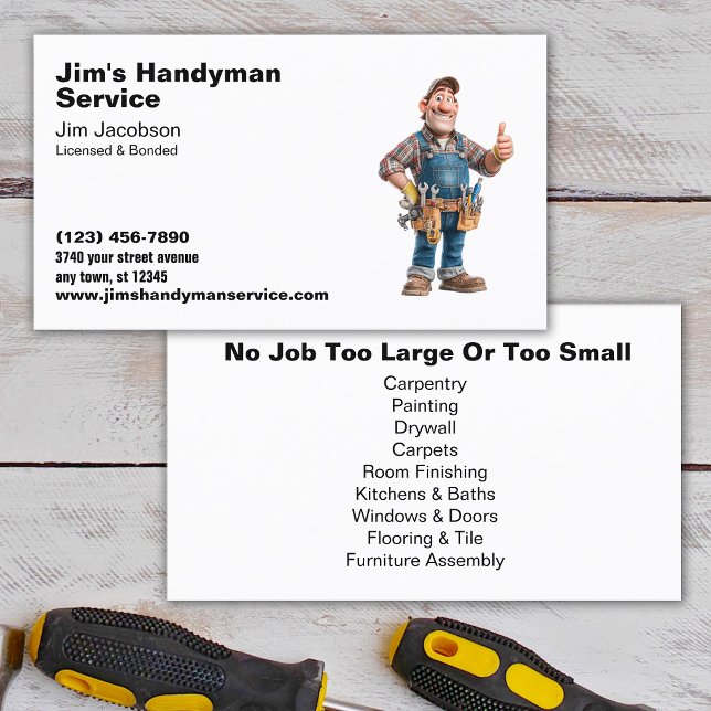 Tarjeta De Visita Servicio de Mano de Obra (Subido por el creador)
