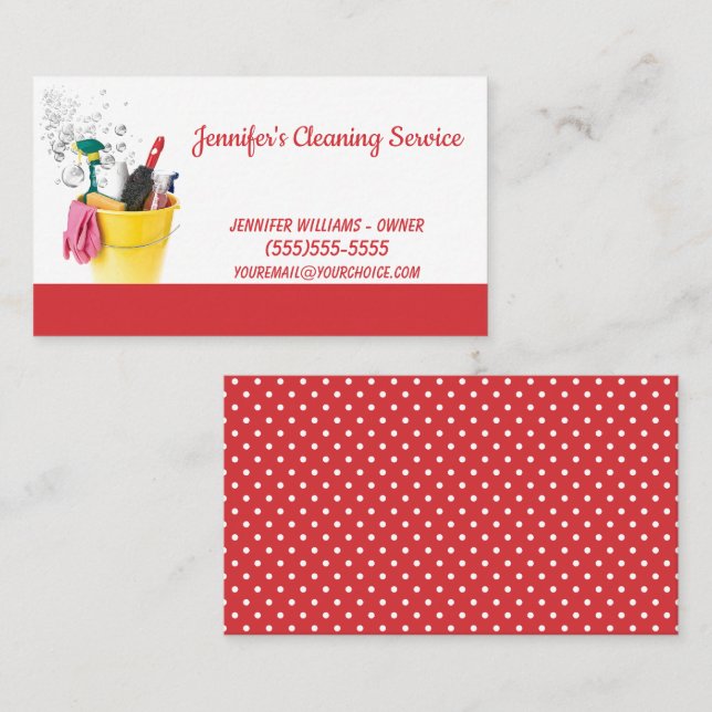 Tarjeta De Visita Servicio de mantenimiento de la casa (Anverso / Reverso)