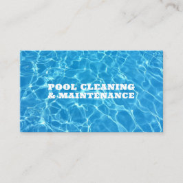 Tarjeta De Visita Servicio de mantenimiento de limpieza del spa de l