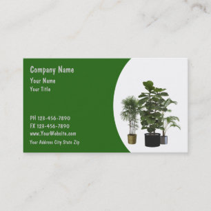 Tarjeta De Visita Servicio de mantenimiento de plantas de oficina