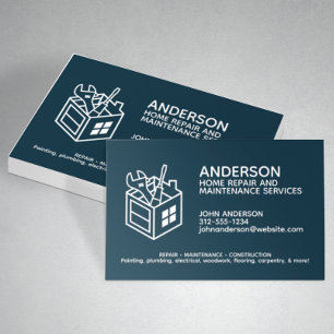 Tarjeta De Visita Servicio de mantenimiento de reparación de viviend
