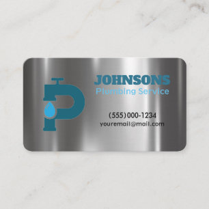 Tarjeta De Visita Servicio de mantenimiento Metalizado del complemen