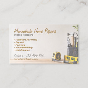 Tarjeta De Visita Servicio de mantenimiento y reparación de hogares