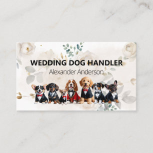 Tarjeta De Visita Servicio de Mascota de Boda de Pawtastic