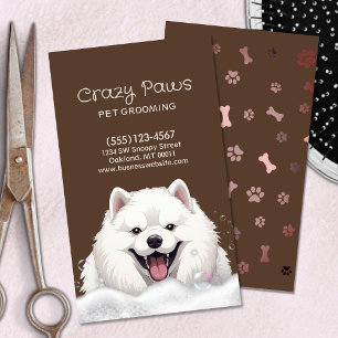 Tarjeta De Visita Servicio de Mascota de Cute Dog Grooming