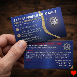 Tarjeta De Visita Servicio de mecánica personalizada | Reparación de